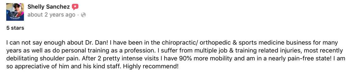 Chiropractic Allen TX Testimonial Shelly Sanchez